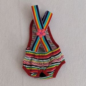 Rainbow Dog Outfit Extra-Small